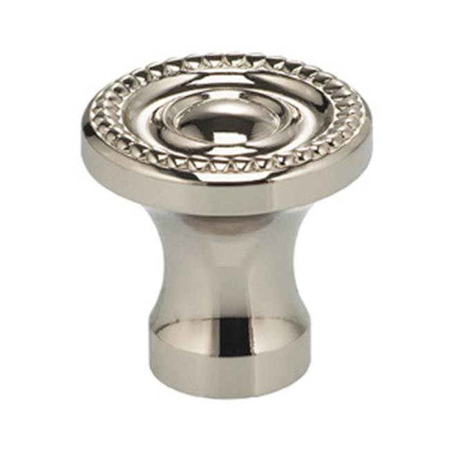 OMNIA - 1'' Dia. Cabinet Knob US14 - Lacquered Polished Nickel Plated