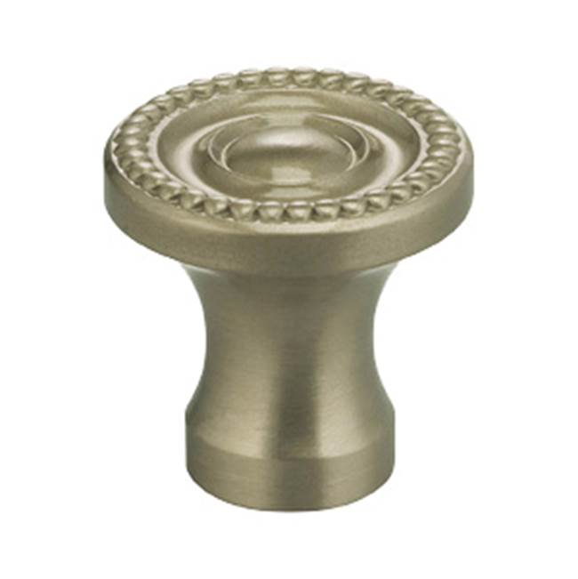 OMNIA - 1-1/4'' Dia. Cabinet Knob US15 - Lacquered Satin Nickel Plated