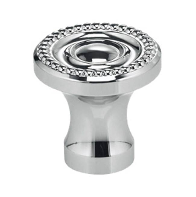OMNIA - 1'' Dia. Cabinet Knob US26 - Polished Chrome Plated