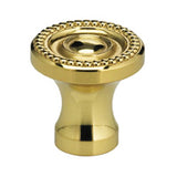 OMNIA - 1'' Dia. Cabinet Knob US3 - Lacquered Polished Brass