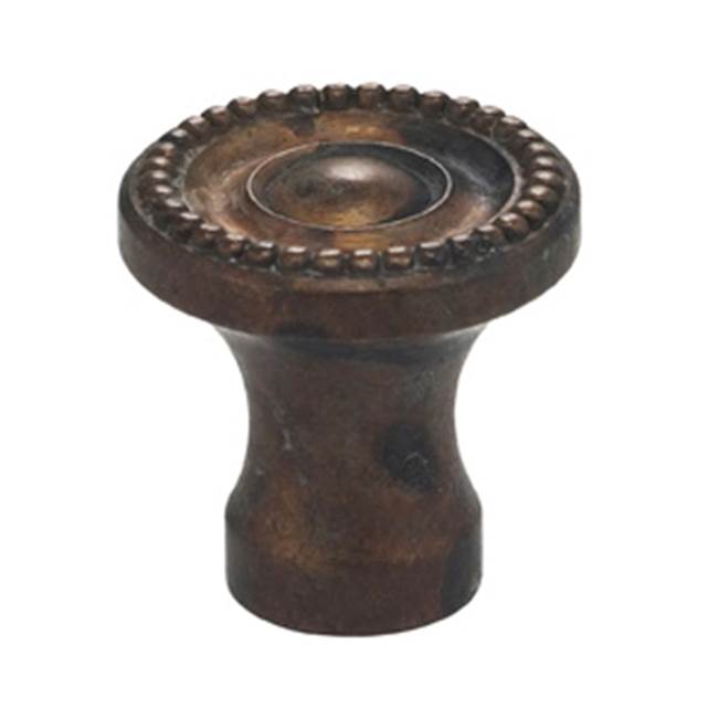 OMNIA - 1-1/4'' Dia. Cabinet Knob Vb - Vintage Brass