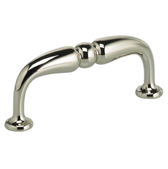 OMNIA - 3'' CC. Cabinet Pull US14 - Lacquered Polished Nickel Plated