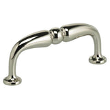 OMNIA - 3'' CC. Cabinet Pull US14 - Lacquered Polished Nickel Plated