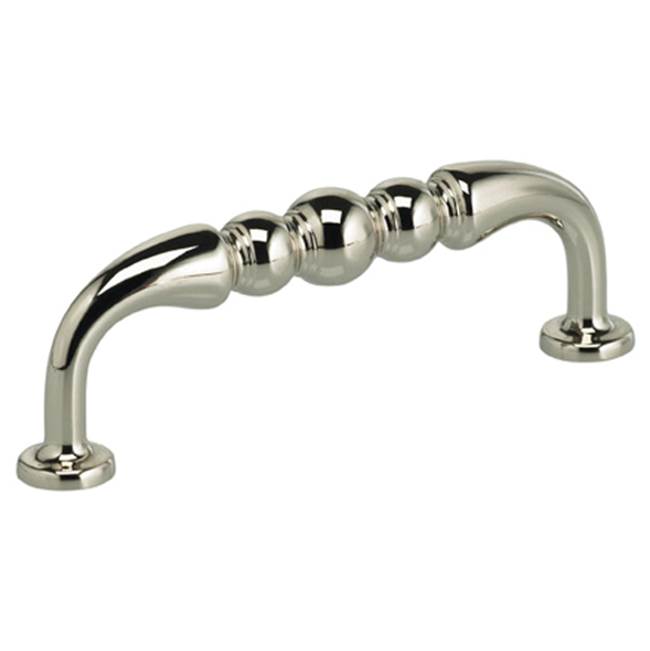OMNIA - 3-1/2'' CC. Cabinet Pull US14 - Lacquered Polished Nickel Plated