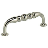 OMNIA - 3-1/2'' CC. Cabinet Pull US14 - Lacquered Polished Nickel Plated