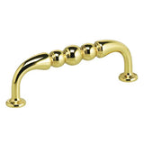 OMNIA - 3-1/2'' CC. Cabinet Pull US3 - Lacquered Polished Brass
