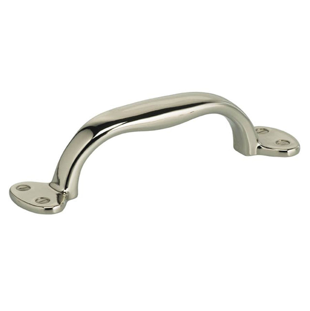 OMNIA - 2-1/2'' CC. Cabinet Pull US14 - Lacquered Polished Nickel Plated
