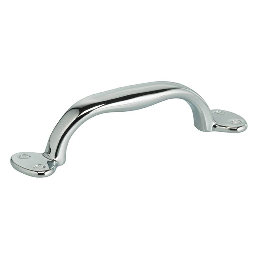 OMNIA - 3-3/4'' CC. Cabinet Pull US26 - Polished Chrome Plated