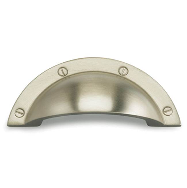 OMNIA - 2-1/2'' Cup Pull US15 - Lacquered Satin Nickel Plated