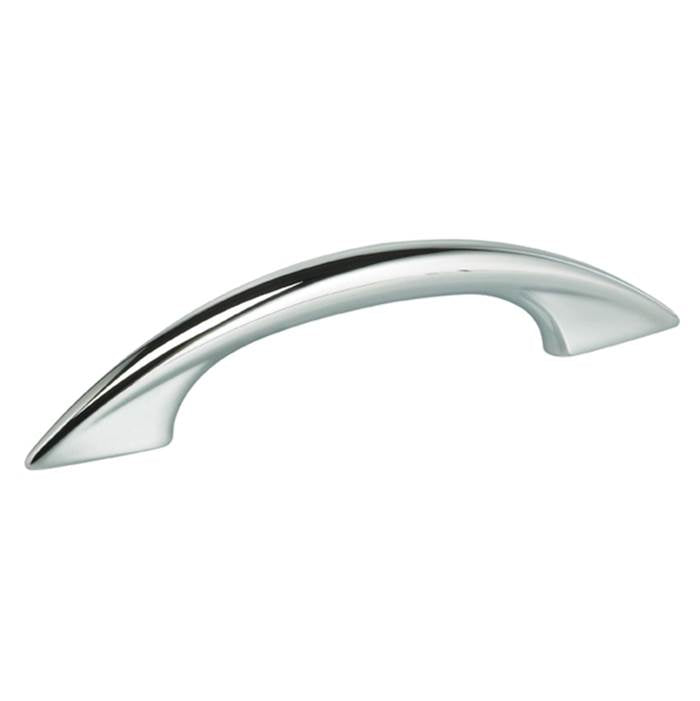 OMNIA - 4'' Cabinet Pull US26 - Polished Chrome Plated