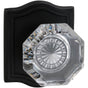 OMNIA - Glass.Kn,Arch Rose,Pass. US10B - Lacquered Oil Rubbed Black