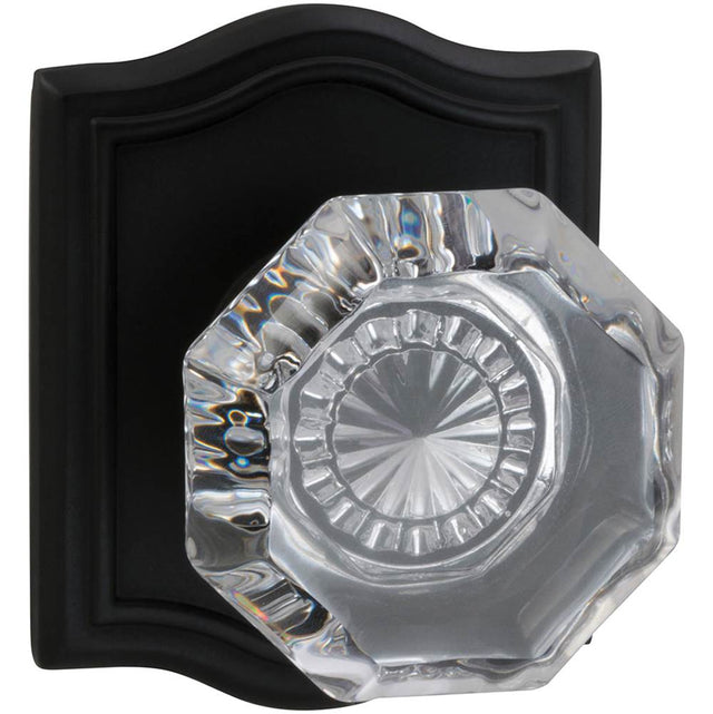 OMNIA - Glass.Kn,Arch Rose,Pass. US10B - Lacquered Oil Rubbed Black
