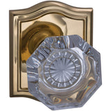 OMNIA - Glass.Kn,Arch Rose,Pass. US3 - Lacquered Polished Brass