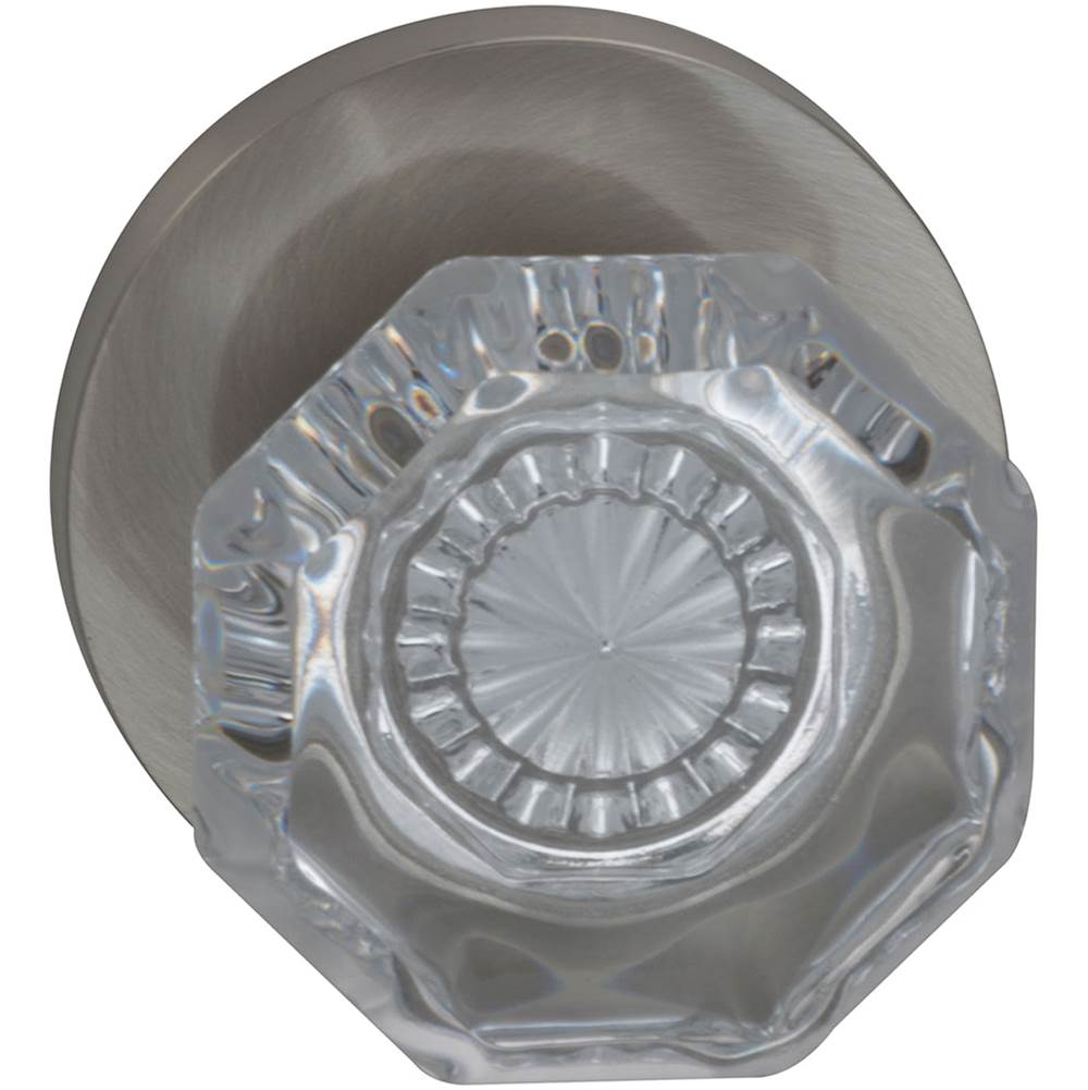 OMNIA - Glass.Kn,Mod.Rose, S.D. US15 - Lacquered Satin Nickel Plated