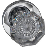 OMNIA - Glass.Kn,Mod.Rose,Priv. US26 - Polished Chrome Plated