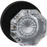 OMNIA - Glass.Kn,Mod.Rose,Pass. US10B - Lacquered Oil Rubbed Black