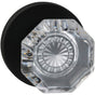 OMNIA - Glass.Kn,Mod.Rose,Pass. US10B - Lacquered Oil Rubbed Black