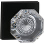 OMNIA - Glass.Kn,Sq.Rose,Pass. US10B - Lacquered Oil Rubbed Black