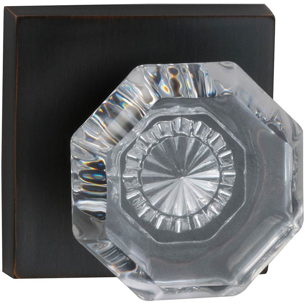 OMNIA - Glass.Kn,Sq.Rose,Pass. Tb - Lacquered Tuscan Bronze