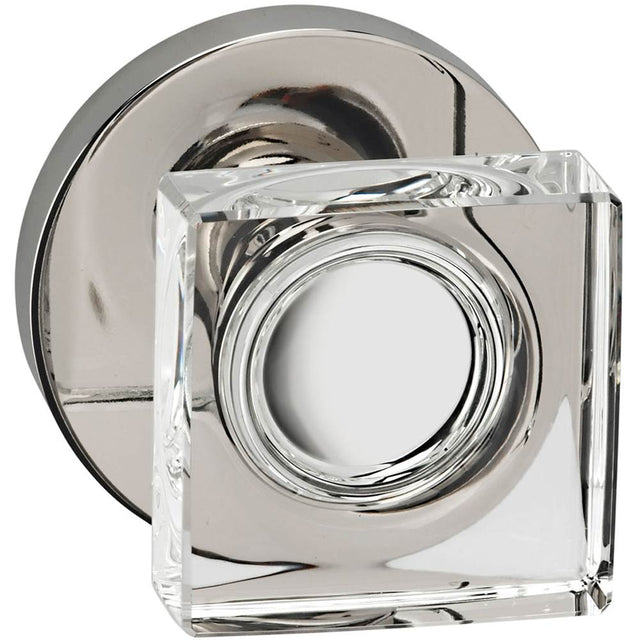 OMNIA - Glass.Kn,Mod.Rose,Pass. US5 - Lacquered Antique Brass