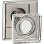 OMNIA - Glass.Kn,Rect Rose,Priv. US5 - Lacquered Antique Brass