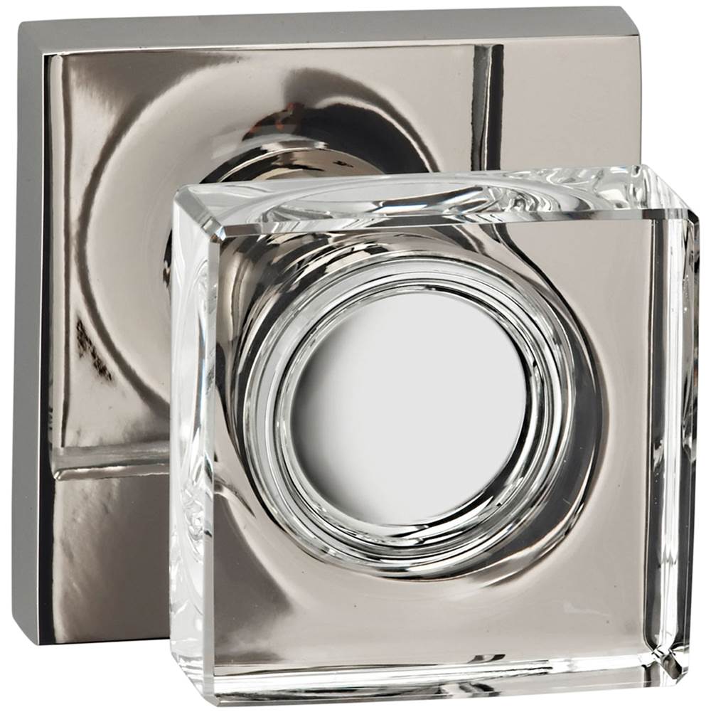 OMNIA - Glass.Kn,Sq.Rose,Priv. US5 - Lacquered Antique Brass