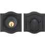 OMNIA - Arched Aux. Deadbolt Set US10B - Lacquered Oil Rubbed Black