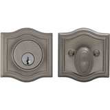 OMNIA - Arched Aux. Deadbolt Set US15 - Lacquered Satin Nickel Plated