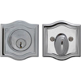 OMNIA - Arched Aux. Deadbolt Set US26 - Polished Chrome Plated