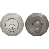 OMNIA - Colonial Deadbolt Set US15 - Lacquered Satin Nickel Plated