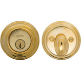 OMNIA - Colonial Deadbolt Set US3A - Unlacquered Polished Brass