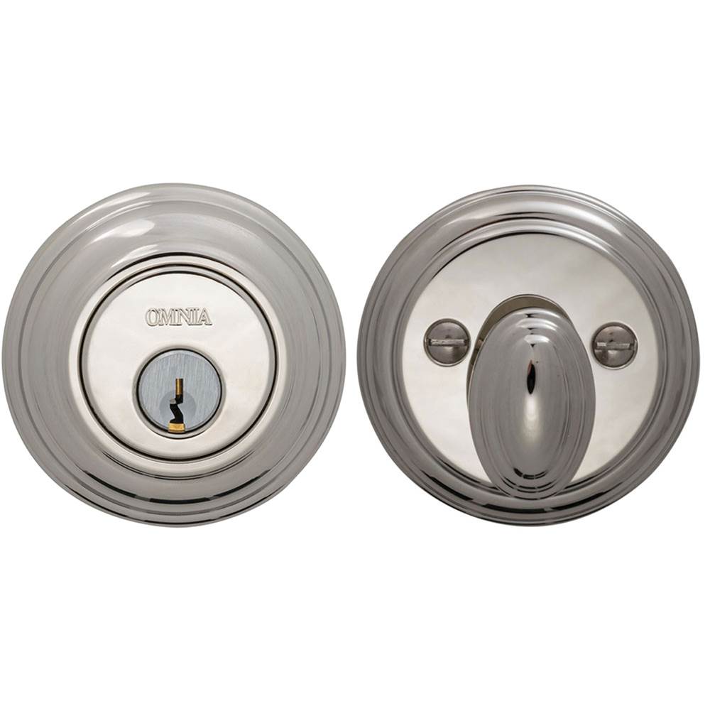 OMNIA - Colonial Deadbolt Set Tb - Lacquered Tuscan Bronze