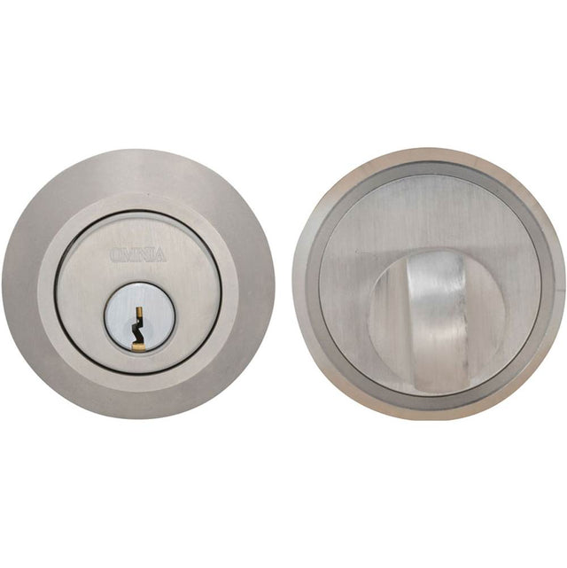 OMNIA - Auxiliary D.Bolt Kit ''Ac'' 32D - Satin Stainless Steel