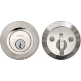 OMNIA - Modern Deadbolt Set US14 - Lacquered Polished Nickel Plated