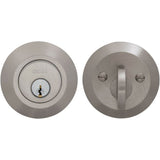 OMNIA - Modern Deadbolt Set US15 - Lacquered Satin Nickel Plated