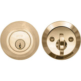 OMNIA - Modern Deadbolt Set US4A - Unlacquered Satin Brass