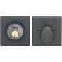 OMNIA - Rectangular Deadbolt Set US10B - Lacquered Oil Rubbed Black