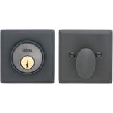 OMNIA - Rectangular Deadbolt Set US10B - Lacquered Oil Rubbed Black