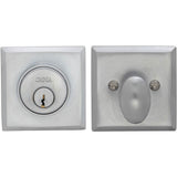 OMNIA - Rectangular Deadbolt Set US26D - Satin Chrome Plated