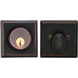 OMNIA - Rectangular Deadbolt Set Tb - Lacquered Tuscan Bronze