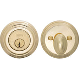 OMNIA - Traditional Deadbolt Set US4 - Lacquered Satin Brass