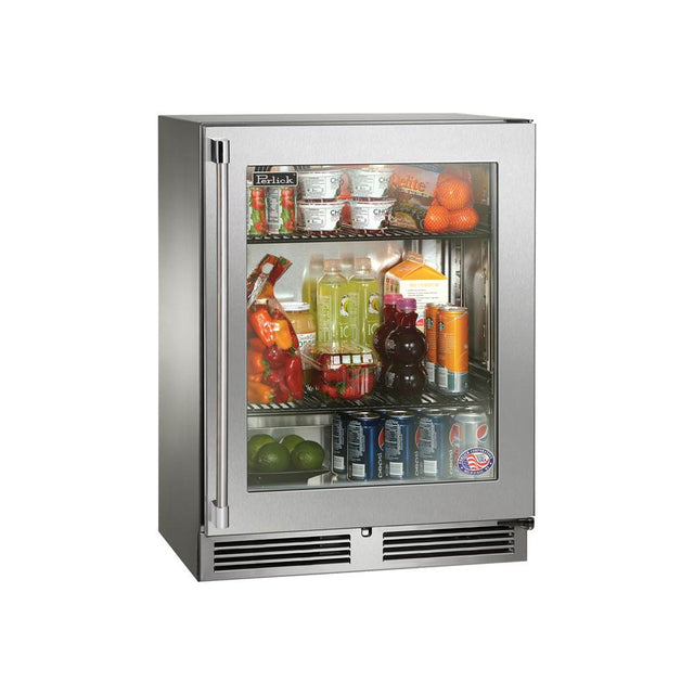 Perlick - Signature Series Sottile 18'' Depth Marine Grade Refrigerator w/ fully integrated panel-ready solid door, hinge left