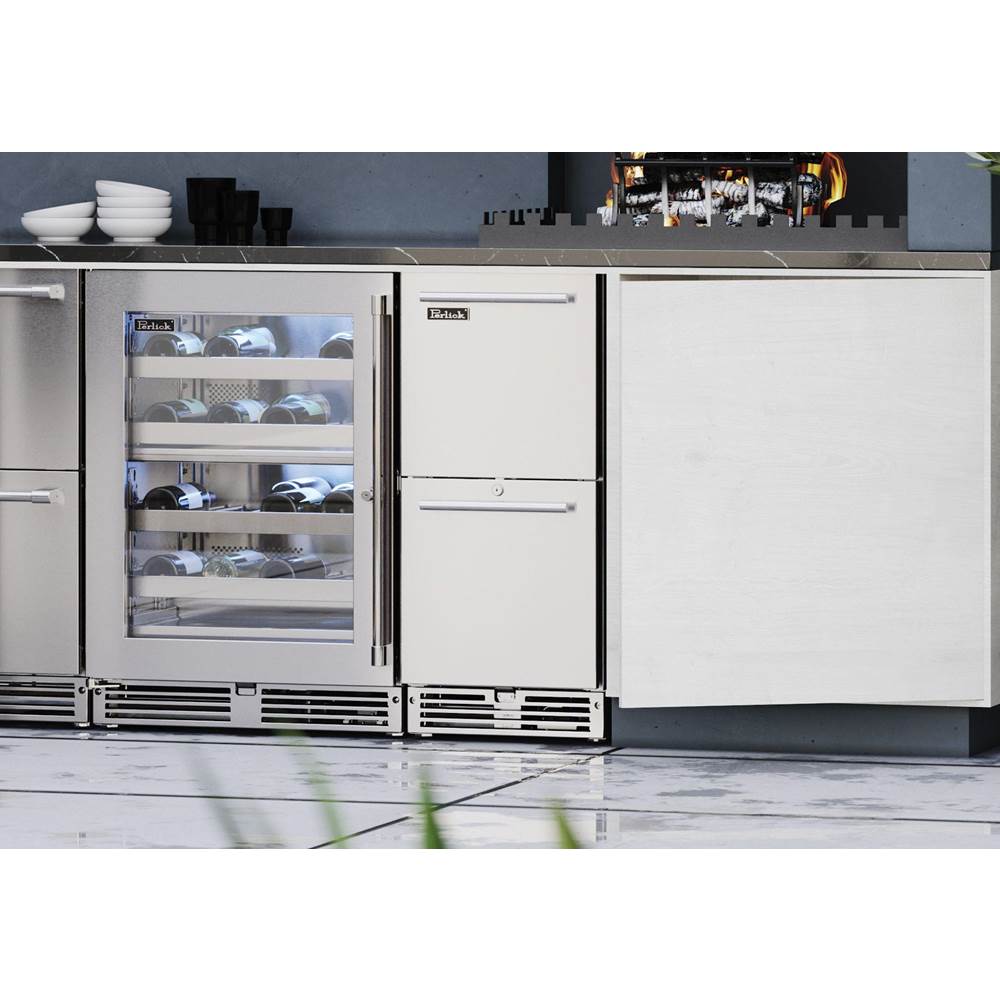 15'' Signature Series Marine Grade Refrigerator Drawers, stainless steel