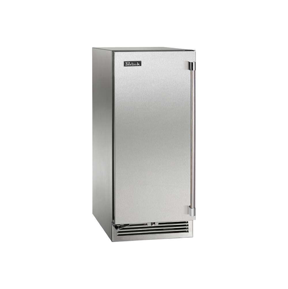 15'' Signature Series Marine Grade Beverage Center w/ fully integrated panel-ready glass door, hinge left, w/ lock
