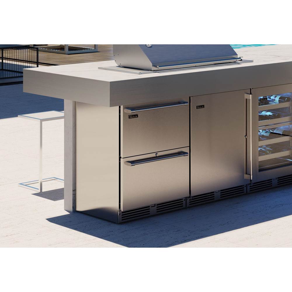 24'' Signature Series Marine Grade Freezer Drawers, stainless steel, w/ lock