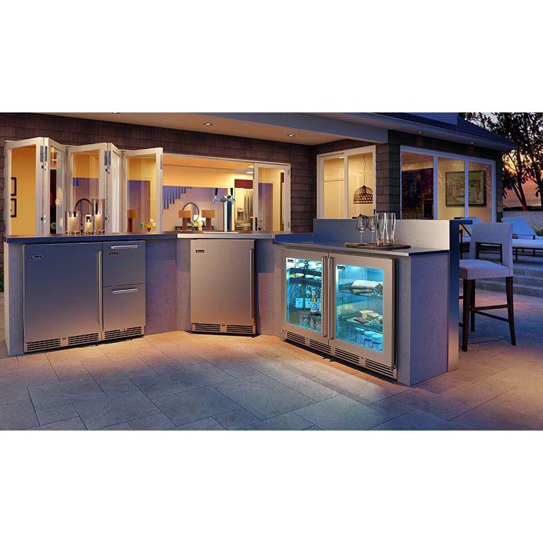 24'' Signature Series Marine Grade Beer Dispenser - Single Tap w/ fully integrated panel-ready solid door, hinge left