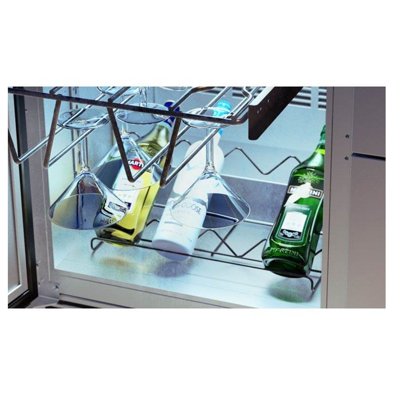Perlick - Bottle Presentation Rack - Black Vinyl Coated