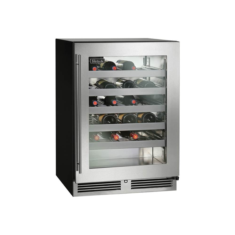 24'' ADA-Compliant Indoor Wine Reserve with Stainless Steel Solid Door, Hinge Right