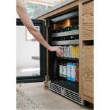 24'' C-Series Indoor Beverage Center with Stainless Steel Glass Door, Hinge Right