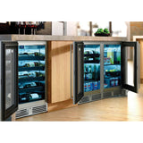 Signature Series Sottile 18'' Depth Indoor Refrigerator with Fully Integrated Panel-Ready Glass Door, Hinge Left